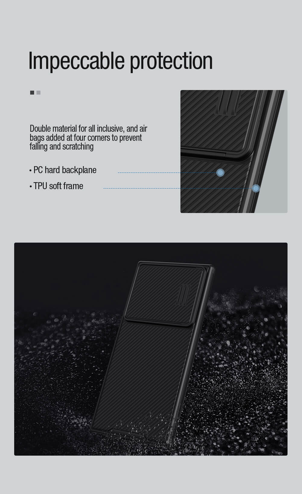 Чехол-крышка NILLKIN для Samsung Galaxy S23 Ultra (серия Camshield S Magnetic case)
